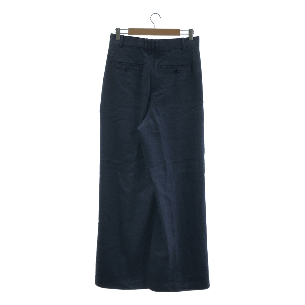 HED MAYNER / ヘドメイナー Elongated Trousers リネン ウール 2タック ワイドスラックス