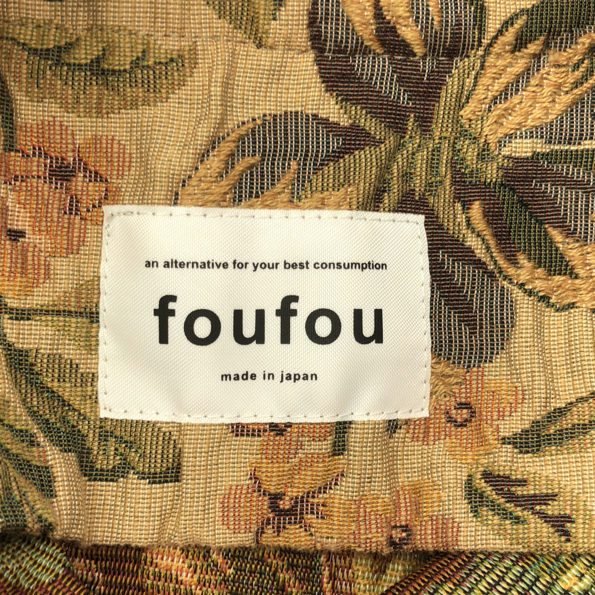 foufou / フーフー original jacquard tote bag viatic / 総柄 オリジナルジャカードトートバッグ