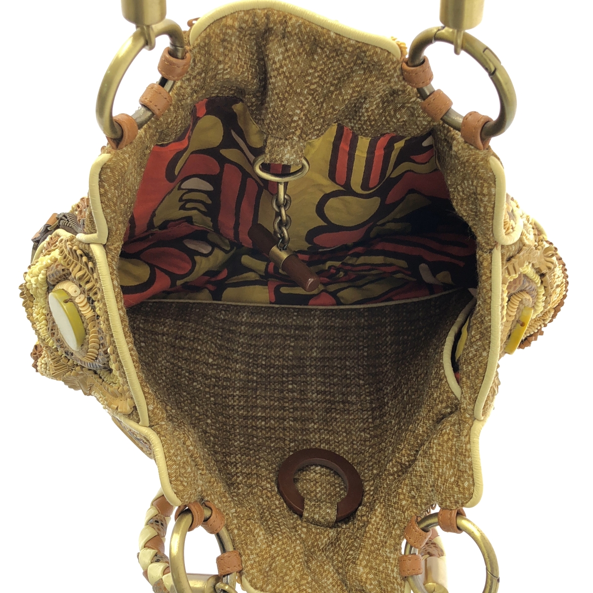 JAMIN PUECH / ジャマンピエッシュ ビジュー装飾 トートバッグ