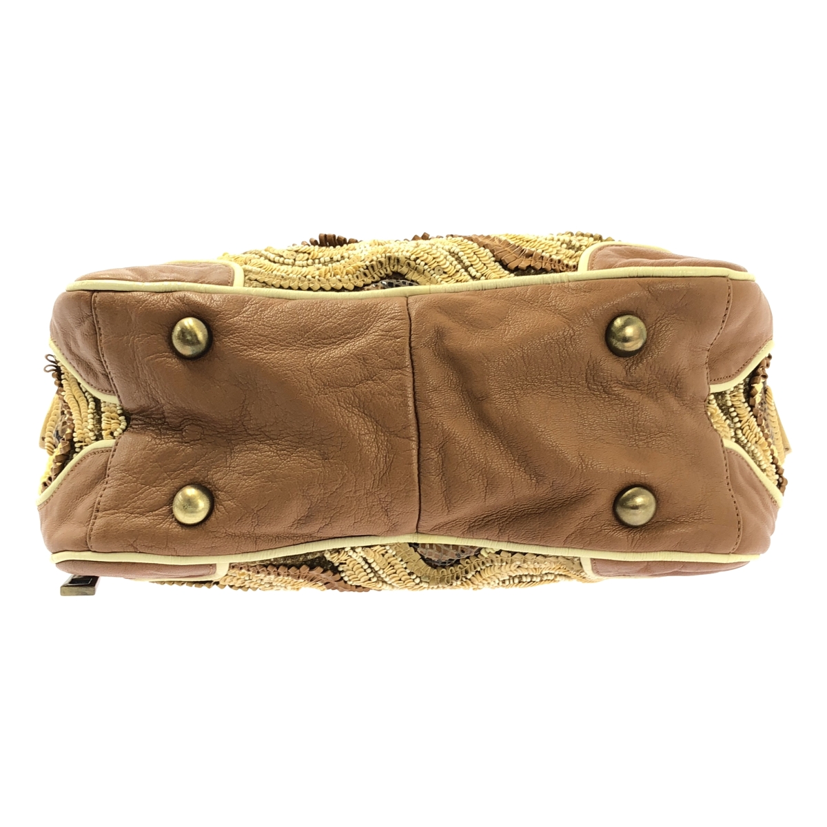 JAMIN PUECH / ジャマンピエッシュ ビジュー装飾 トートバッグ