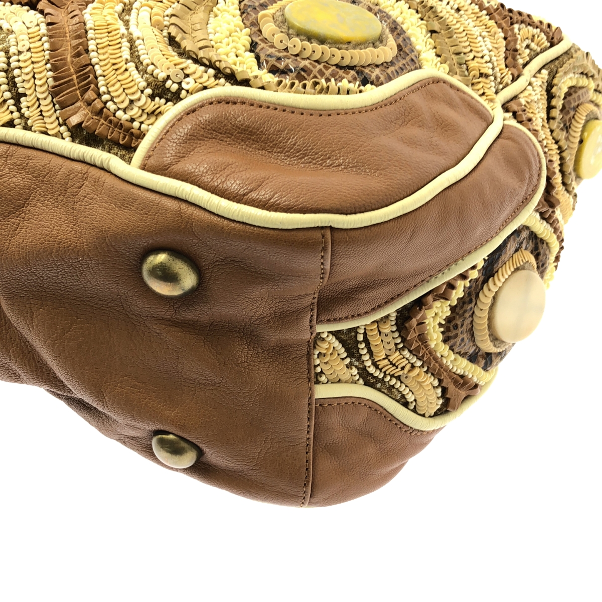 JAMIN PUECH / ジャマンピエッシュ ビジュー装飾 トートバッグ