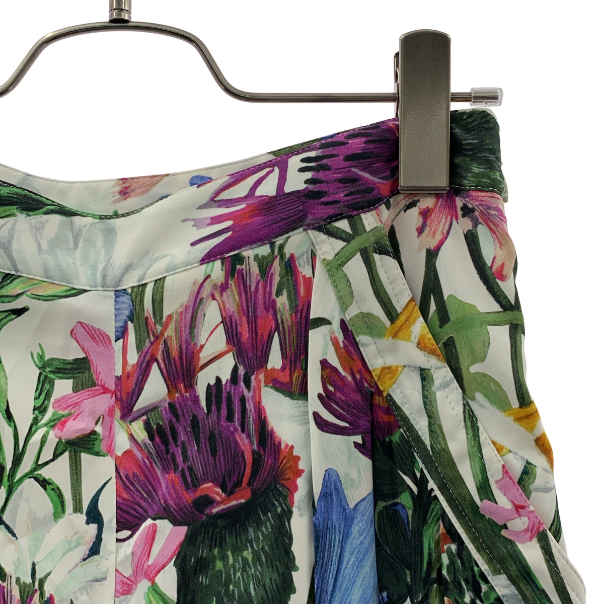 STELLA McCARTNEY / ステラマッカートニー Floral Flower Print Pants / 総柄 タック サイドジップ スラックス パンツ