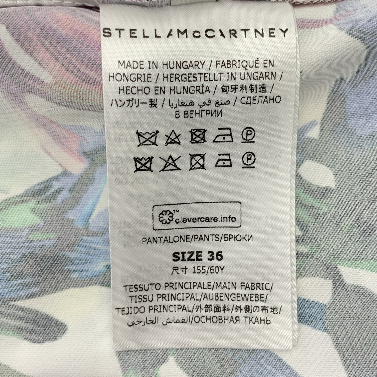 STELLA McCARTNEY / ステラマッカートニー Floral Flower Print Pants / 総柄 タック サイドジップ スラックス パンツ