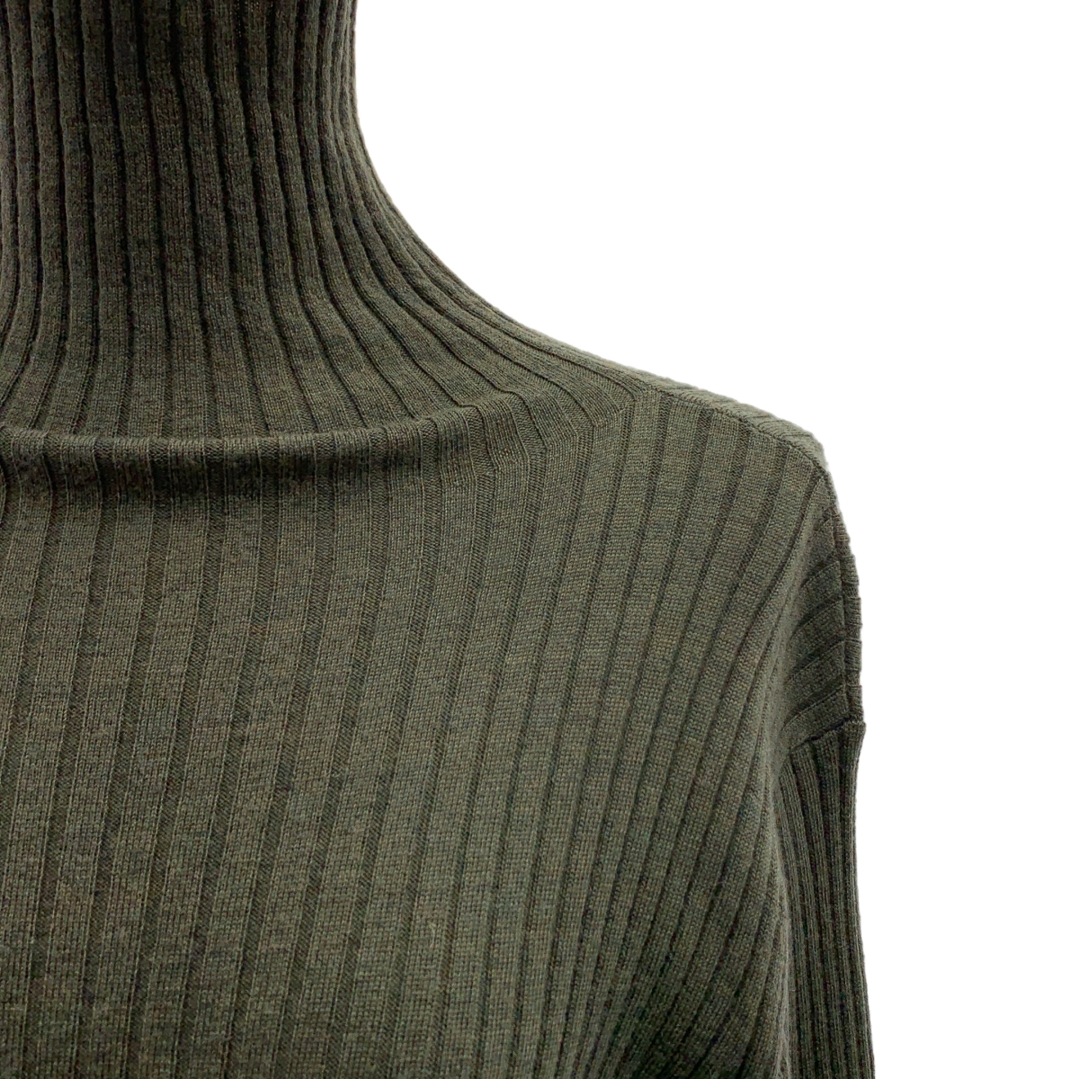 TOMORROWLAND / トゥモローランド リブニット ハイネック タイトワンピース