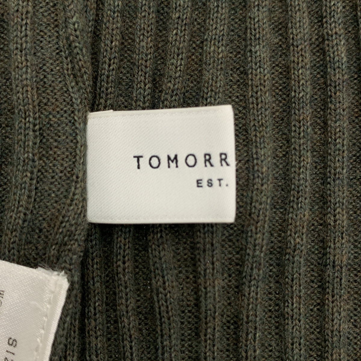 TOMORROWLAND / トゥモローランド リブニット ハイネック タイトワンピース