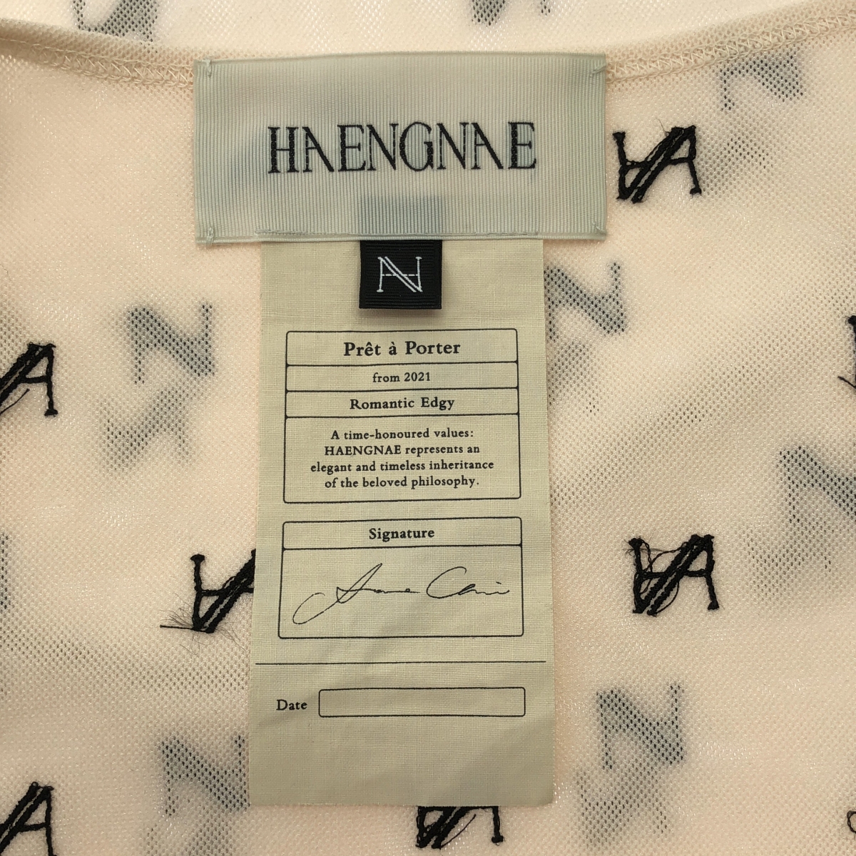 その他 KISHIMEN LOGO TOP / 総ロゴ エンブロイダリー カットソー