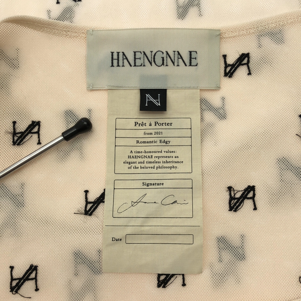 その他 KISHIMEN LOGO TOP / 総ロゴ エンブロイダリー カットソー