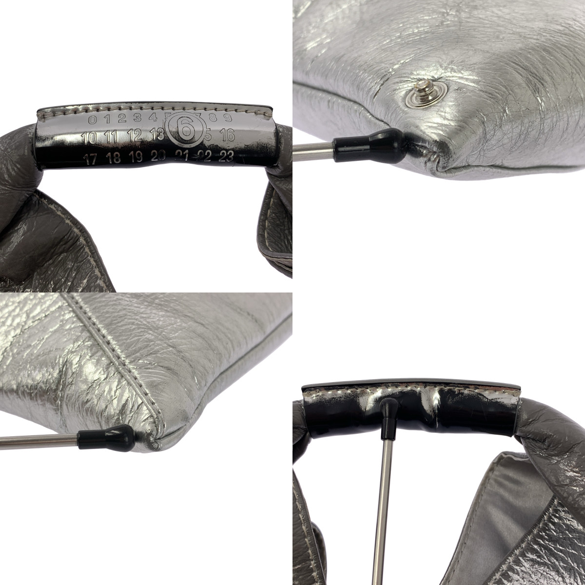 MM6 Maison Margiela / エムエムシックスメゾンマルジェラ JAPANESE / ジャパニーズ メタリック ロゴハンドル ハンド トートバッグ