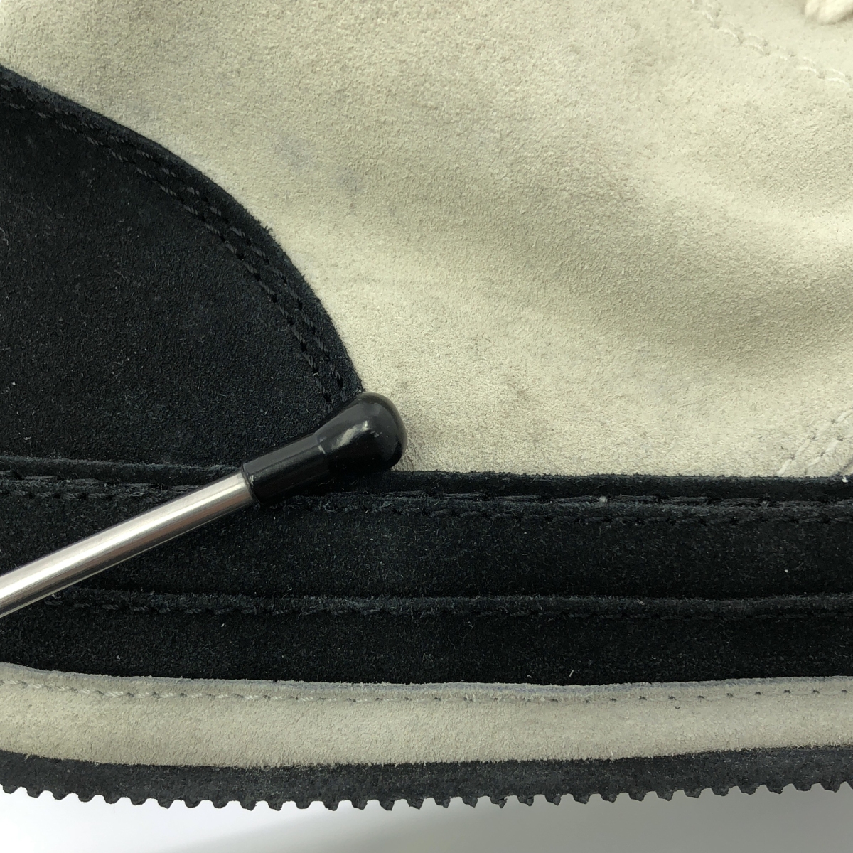 ANN DEMEULEMEESTER / アンドゥムルメステール レザー バイカラー レースアップ スニーカー