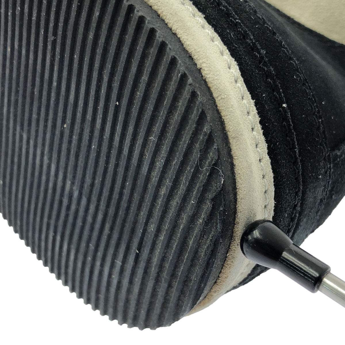 ANN DEMEULEMEESTER / アンドゥムルメステール レザー バイカラー レースアップ スニーカー