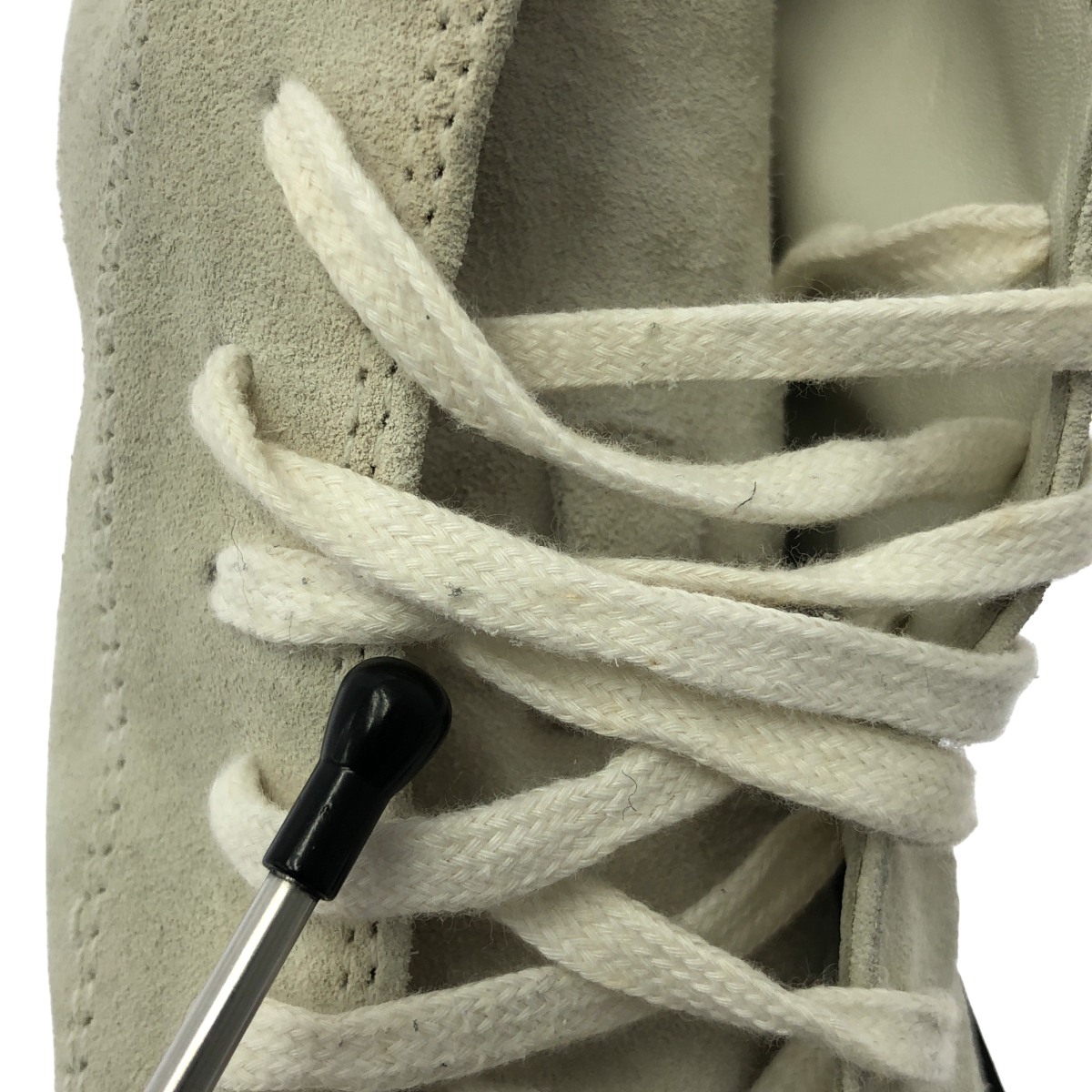 ANN DEMEULEMEESTER / アンドゥムルメステール レザー バイカラー レースアップ スニーカー