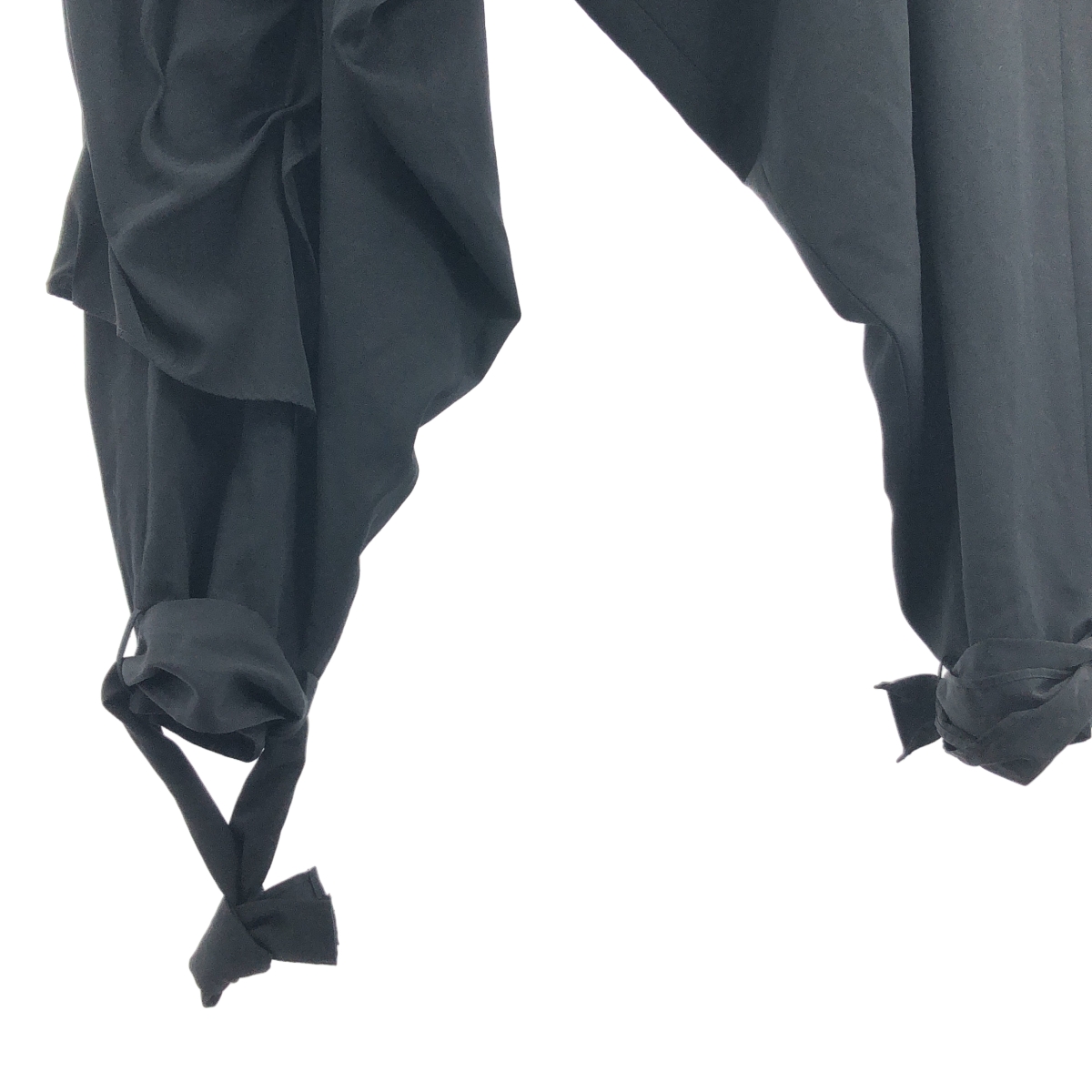 YOHJI YAMAMOTO POUR HOMME / ヨウジヤマモトプールオム ウールギャバジン 当て布裾ねじり パンツ