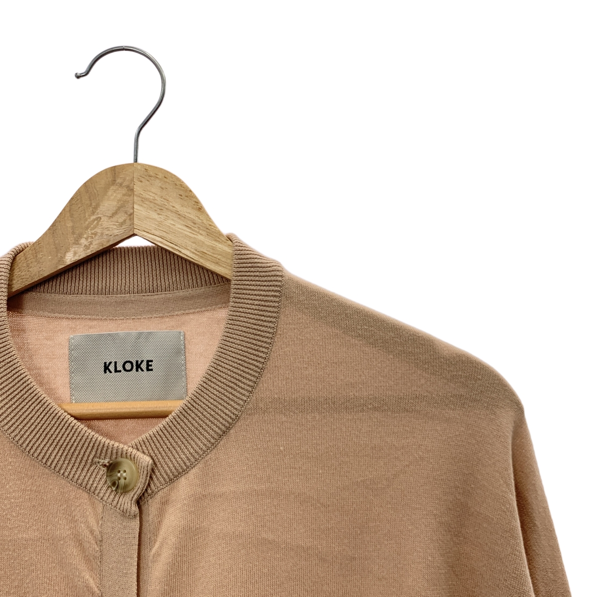 KLOKE / クローク コットン ポケット クルーネックカーディガン
