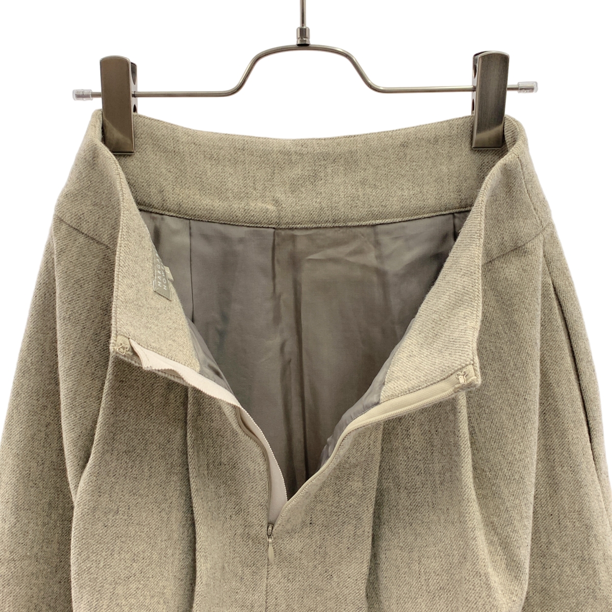 MARGARET HOWELL / マーガレットハウエル ウール リネン フレアスカート