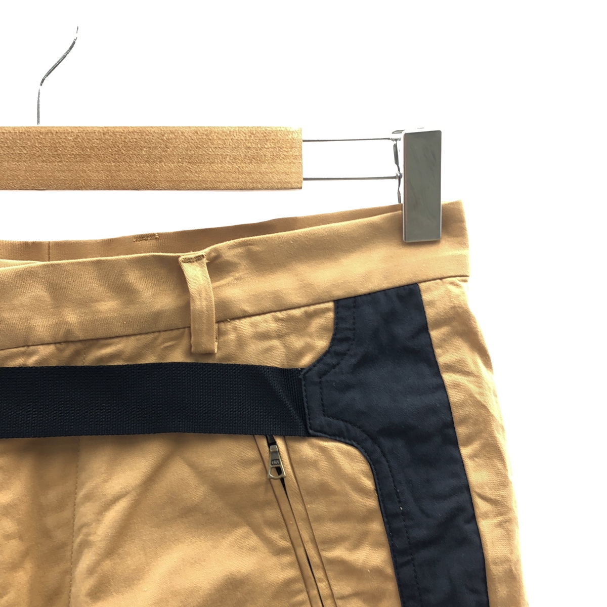 DRIES VAN NOTEN / ドリスヴァンノッテン ベルテッド サイドライン ストレッチ チノ ショートパンツ