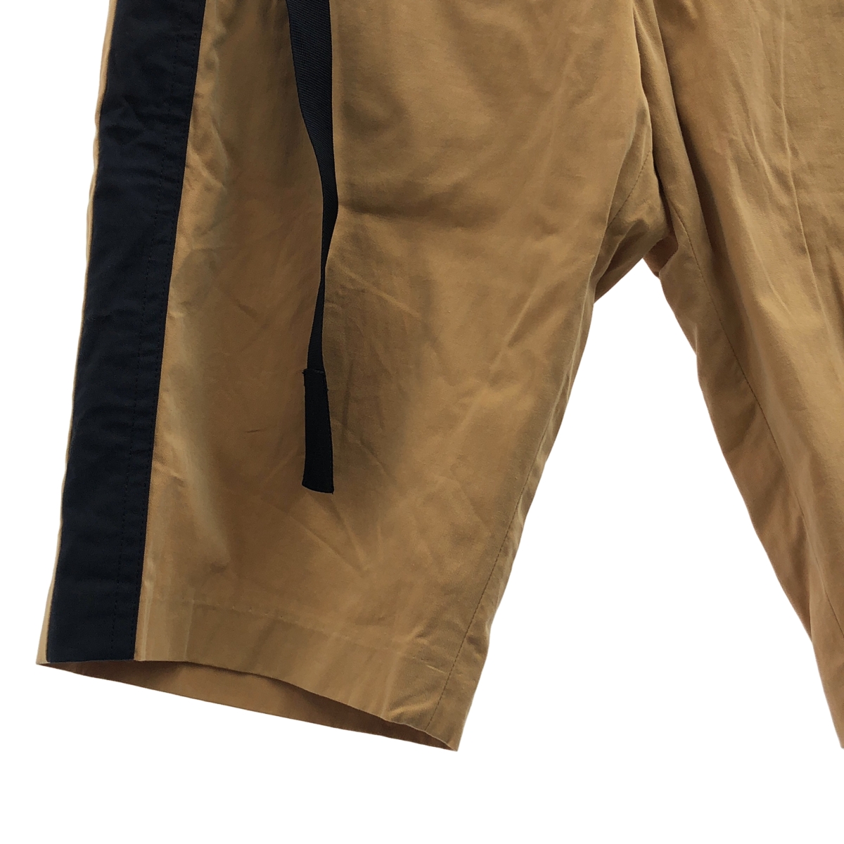 DRIES VAN NOTEN / ドリスヴァンノッテン ベルテッド サイドライン ストレッチ チノ ショートパンツ