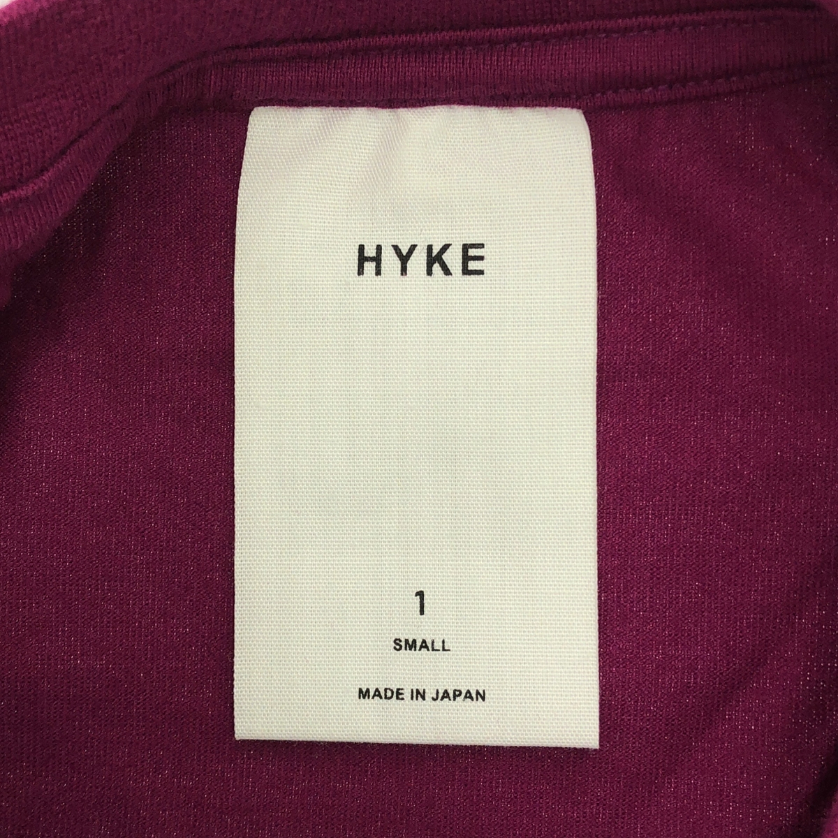 HYKE / ハイク コットン スリット Tシャツ ワンピース