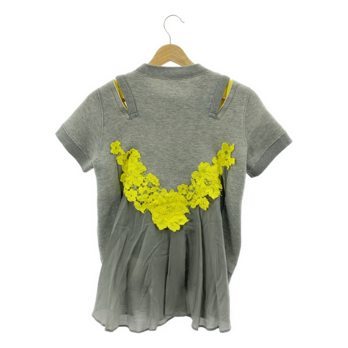 sacai / サカイ 異素材 切替 ドッキング ポケット付き スウェット トレーナー