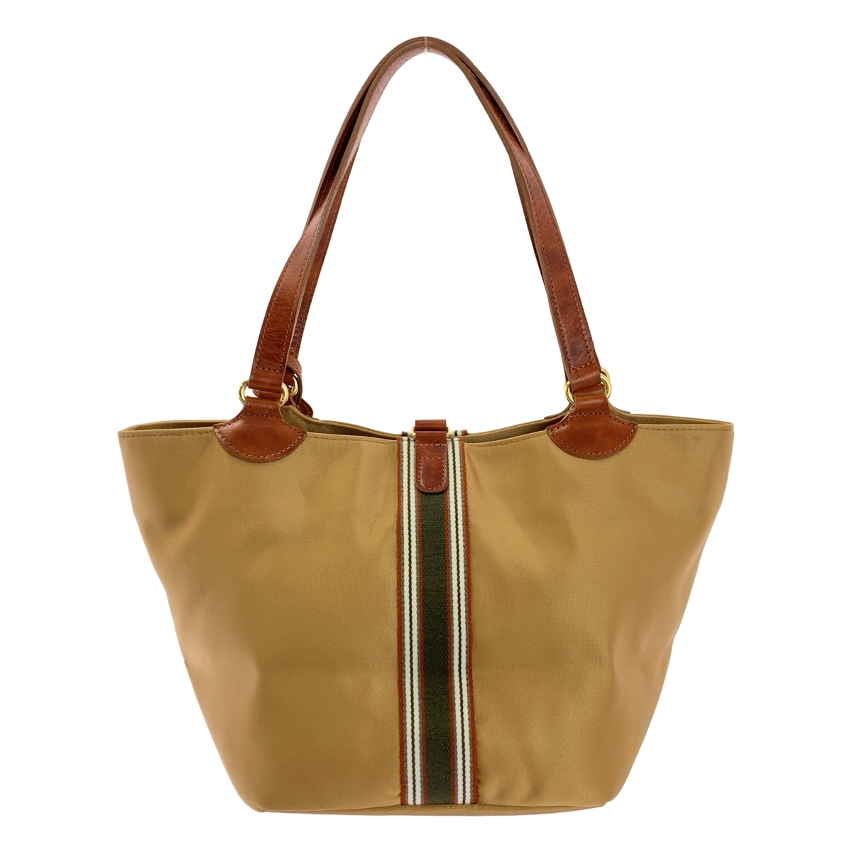 その他 レザー切替 ナイロン ロゴ ハンド トートバッグ