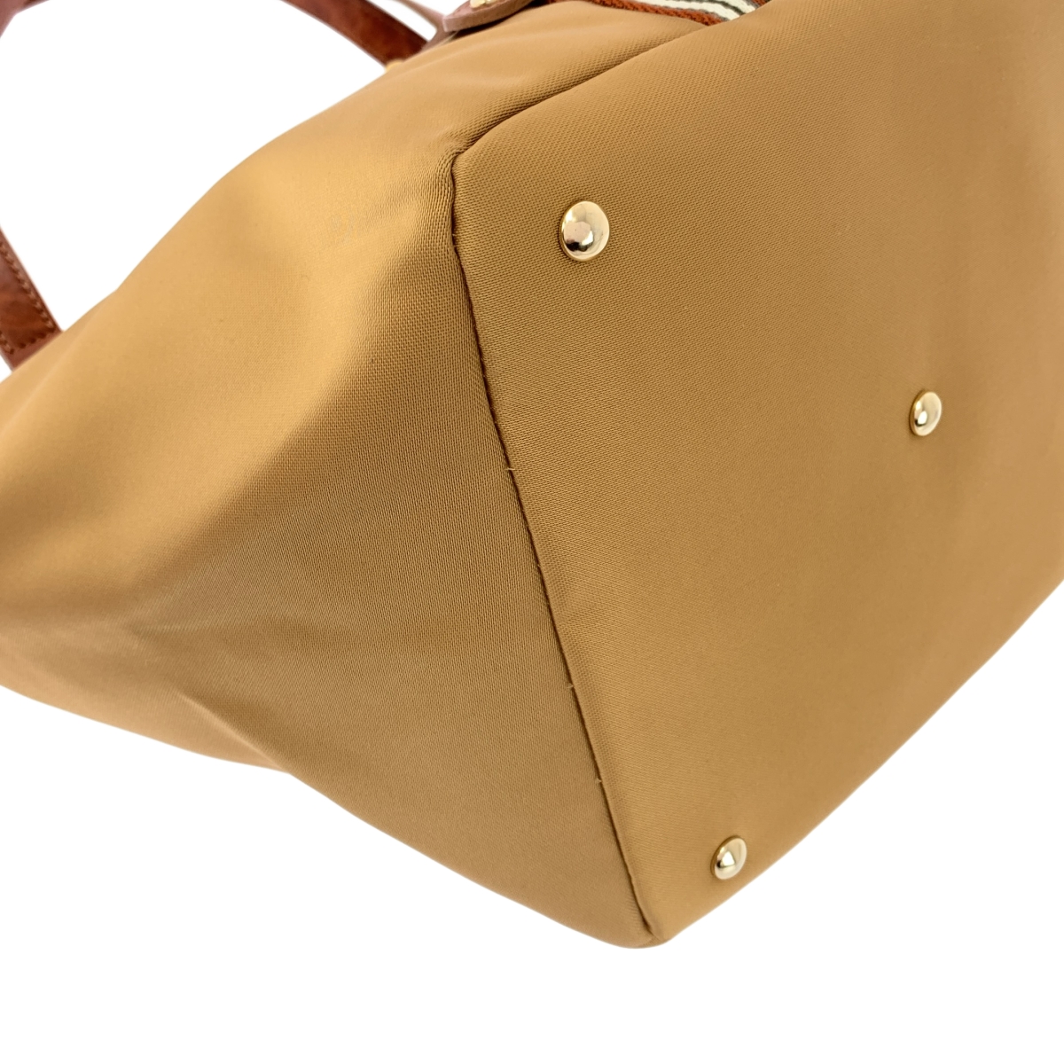 その他 レザー切替 ナイロン ロゴ ハンド トートバッグ