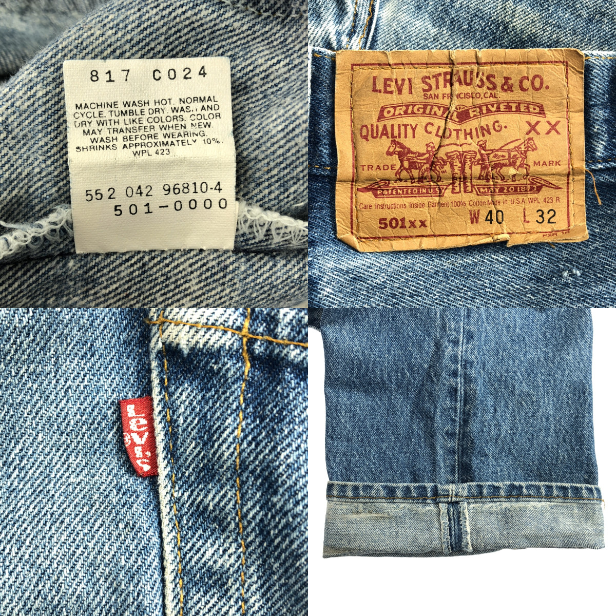 Levi's / リーバイス 501XX ボタン裏522 デニムパンツ