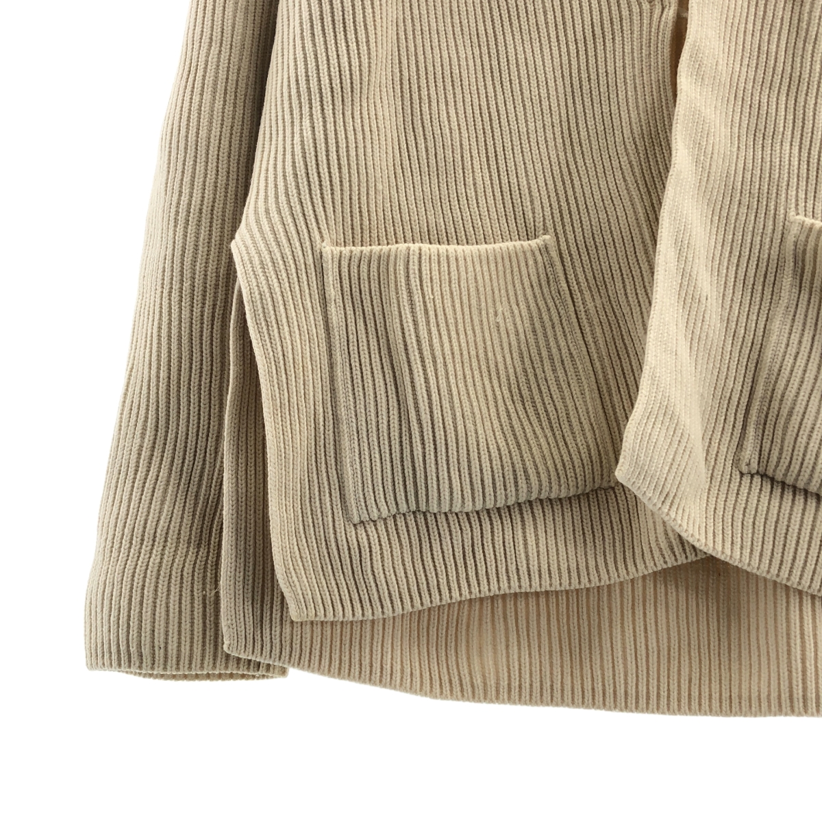 AURALEE / オーラリー リブ ニット ショールカラー カーディガン