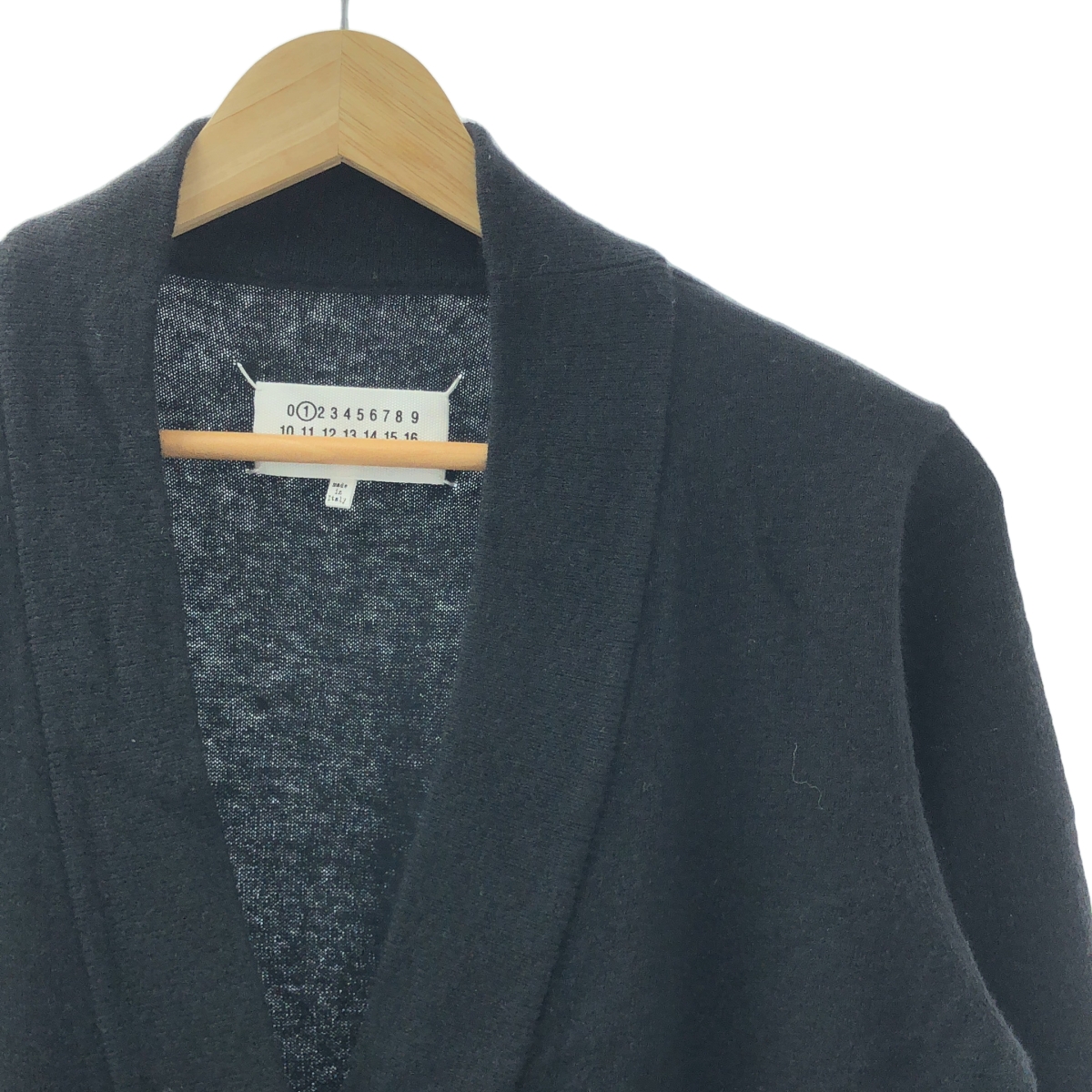 Maison Margiela / メゾンマルジェラ エルボーパッチ Vネック ウール カーディガン