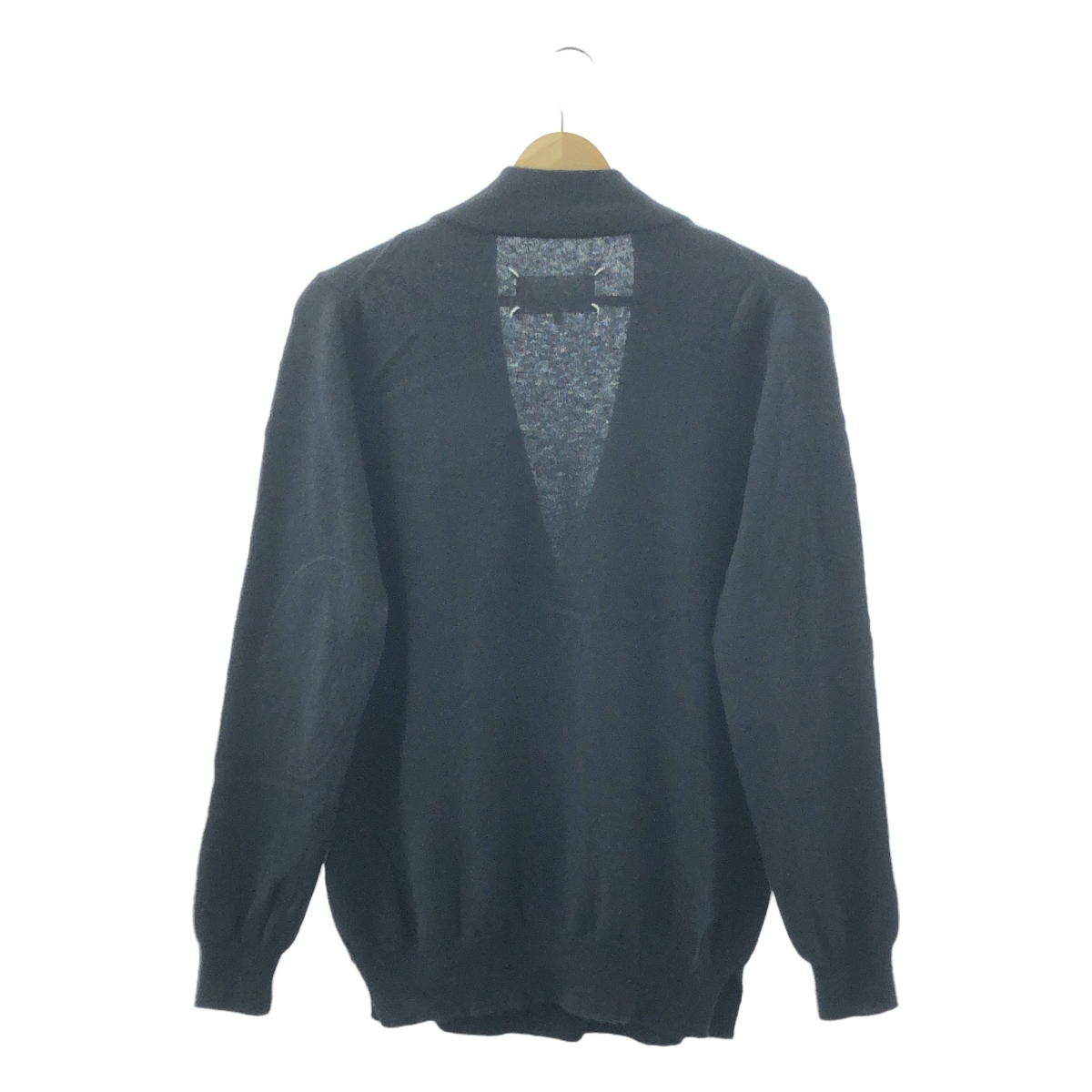 Maison Margiela / メゾンマルジェラ エルボーパッチ Vネック ウール カーディガン
