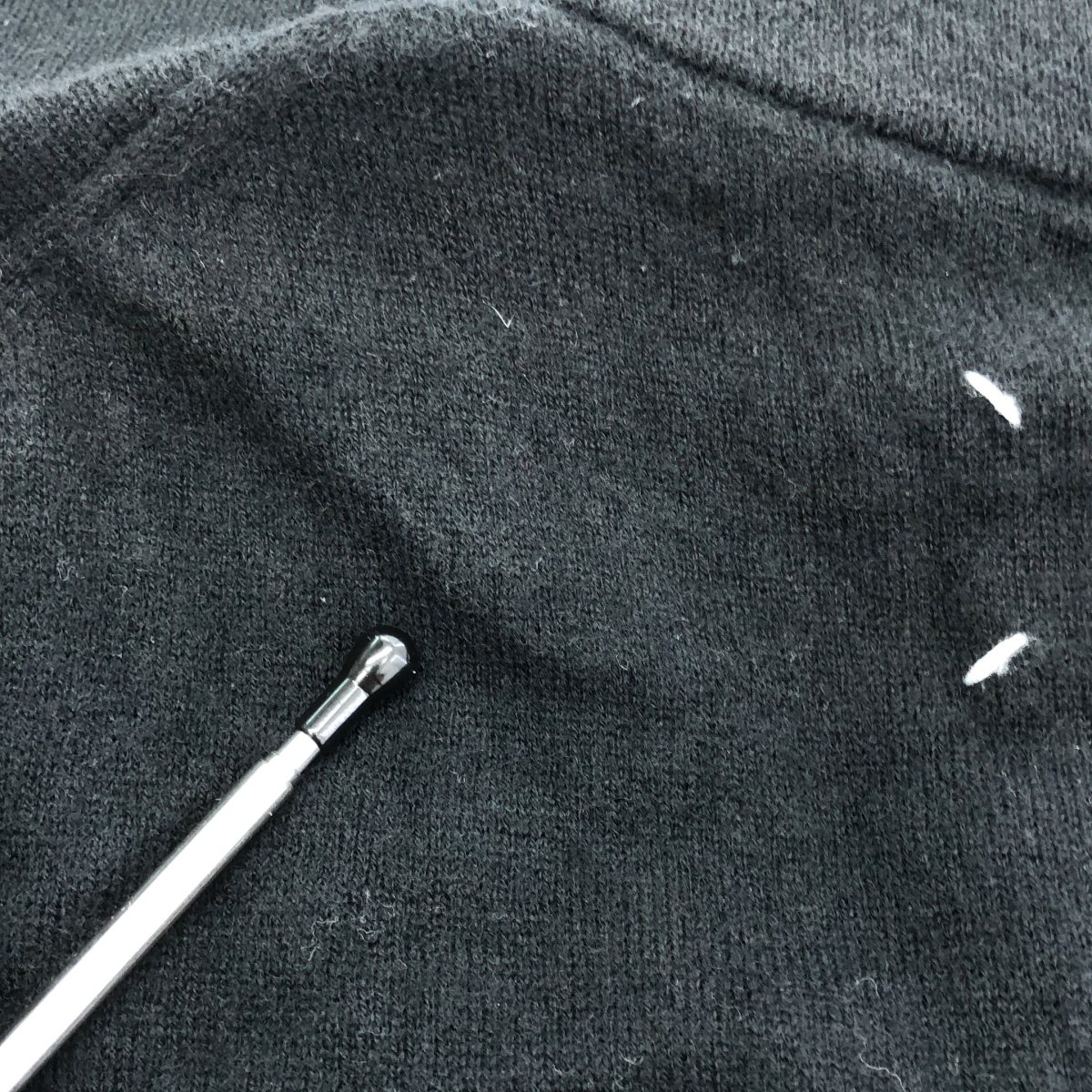 Maison Margiela / メゾンマルジェラ エルボーパッチ Vネック ウール カーディガン