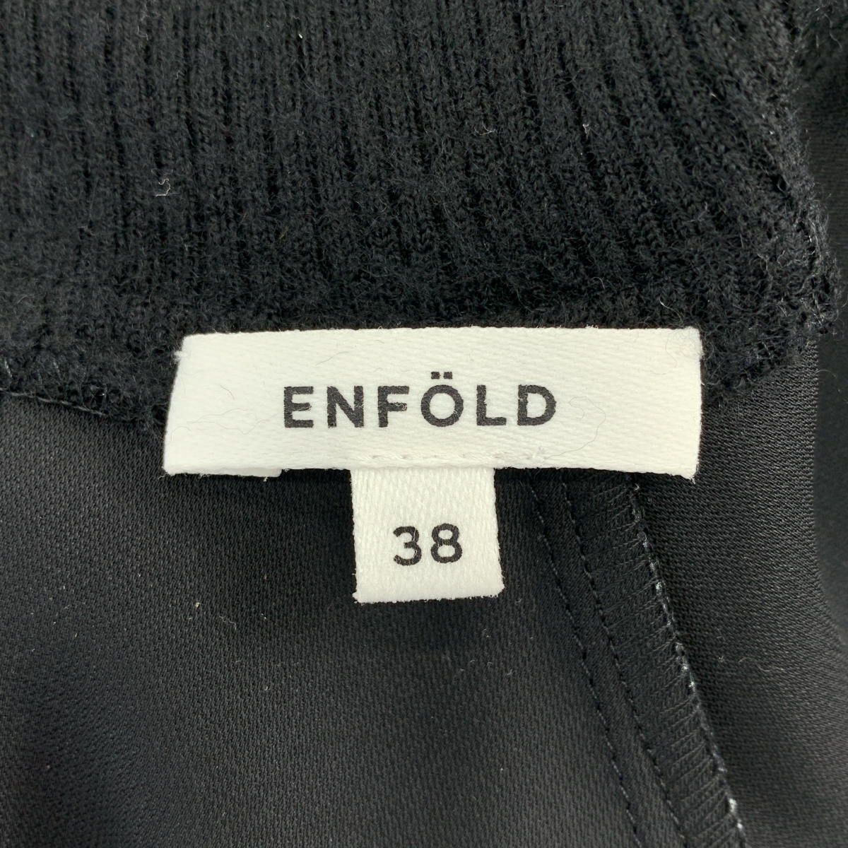 ENFOLD / エンフォルド PEダブルクロス ハイネック ブラウス