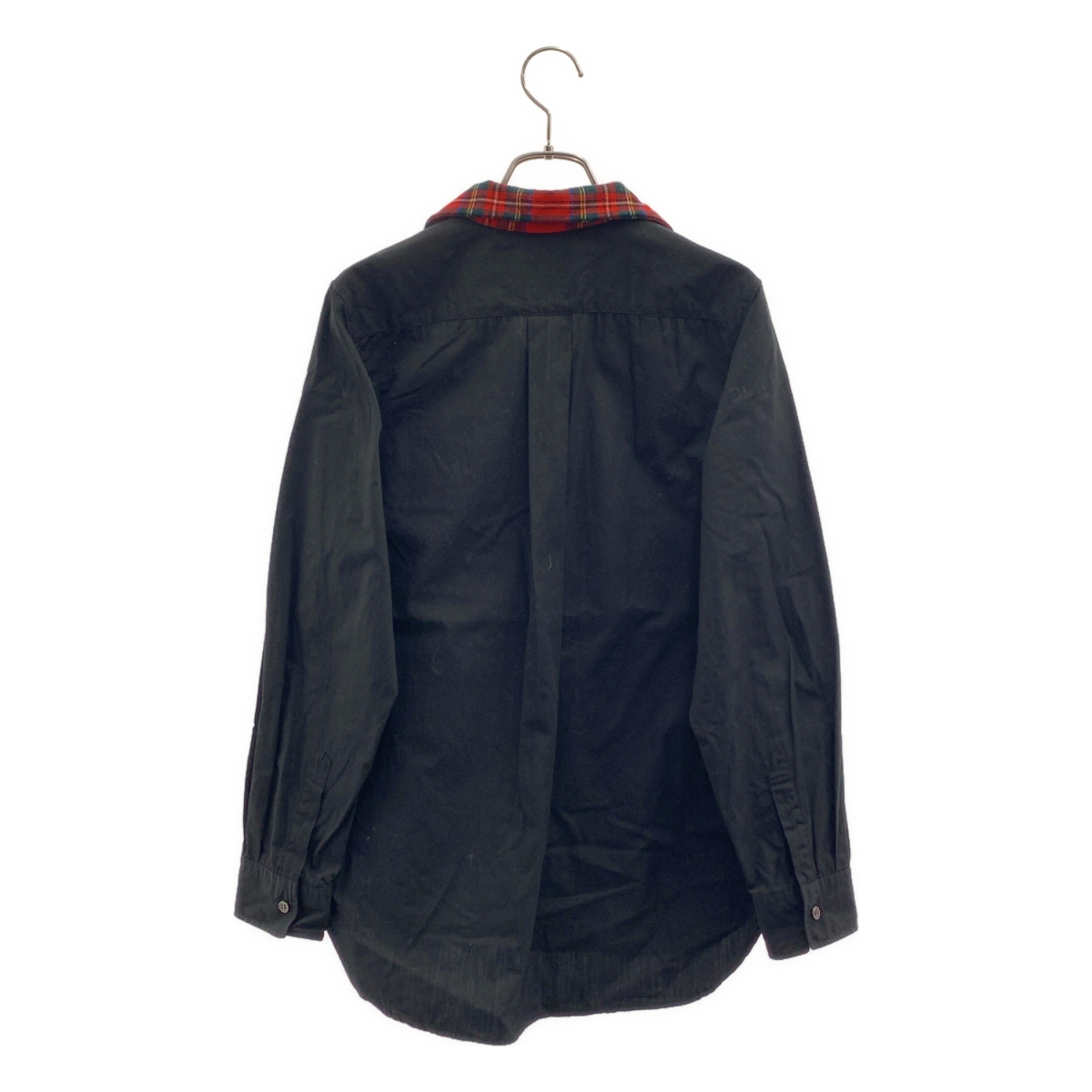 tricot COMME des GARCONS / トリココムデギャルソン タータンチェック オープンカラー シャツ ブラウス