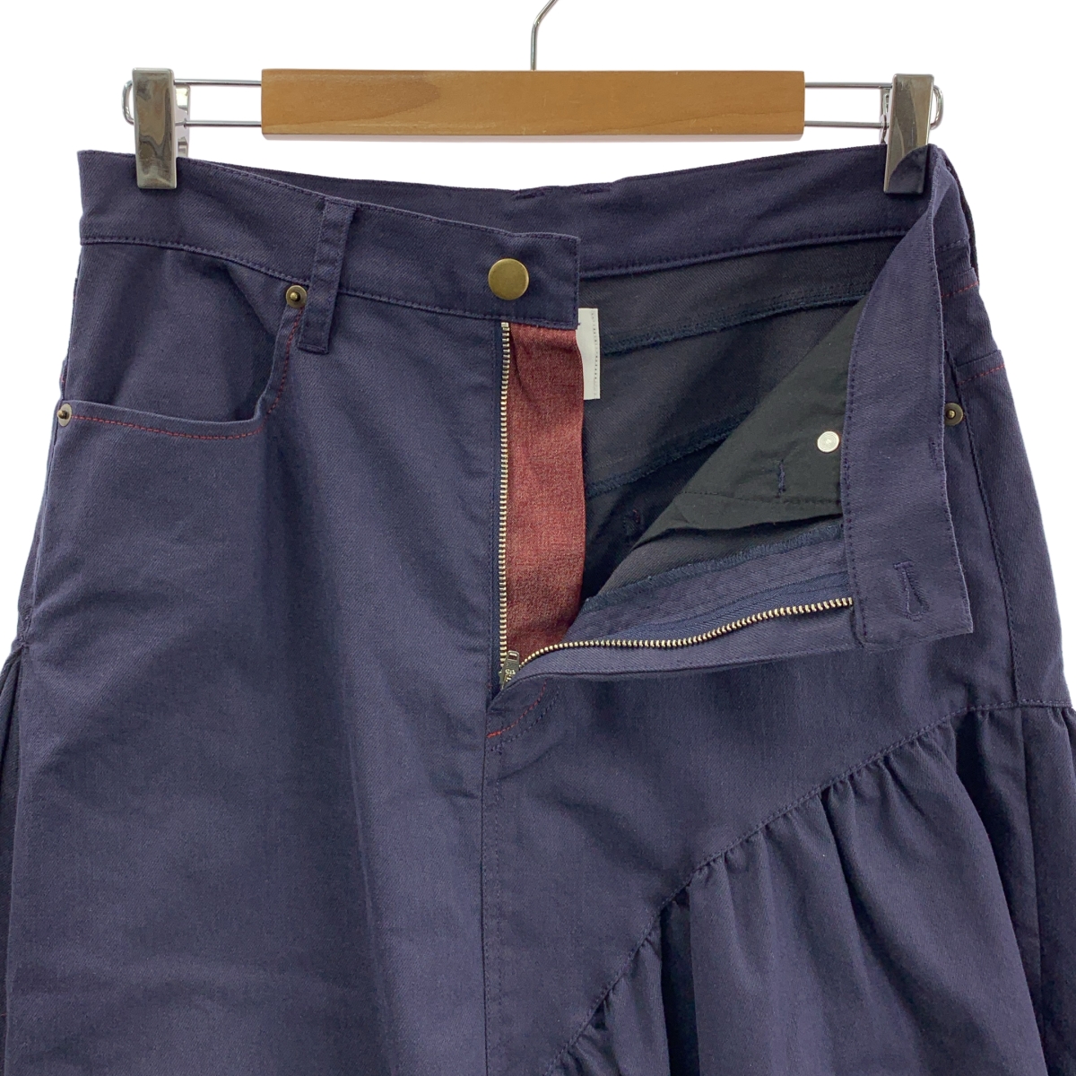 Re:poris / レポリス guardman / セットアップ バックプリーツ ジャケット / アシンメトリー ギャザースカート