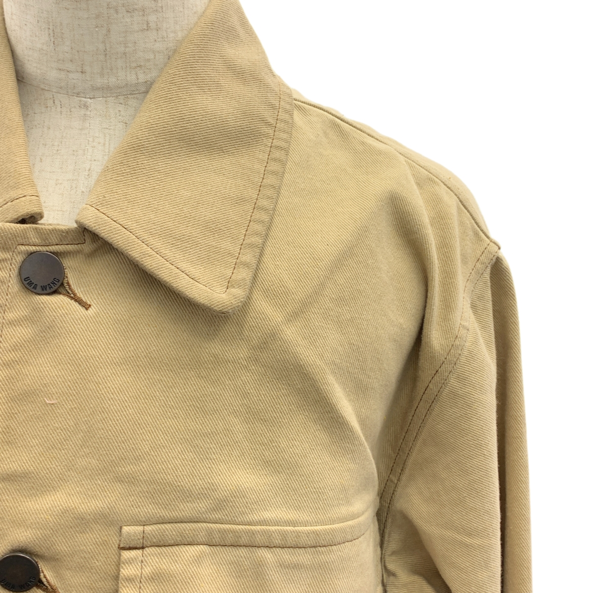 UMA WANG / ユマワン オーバーシルエット ロゴボタン ジャケット