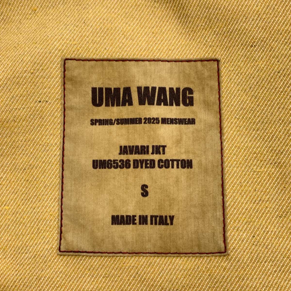 UMA WANG / ユマワン オーバーシルエット ロゴボタン ジャケット