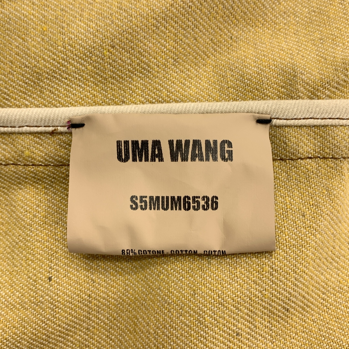 UMA WANG / ユマワン オーバーシルエット ロゴボタン ジャケット