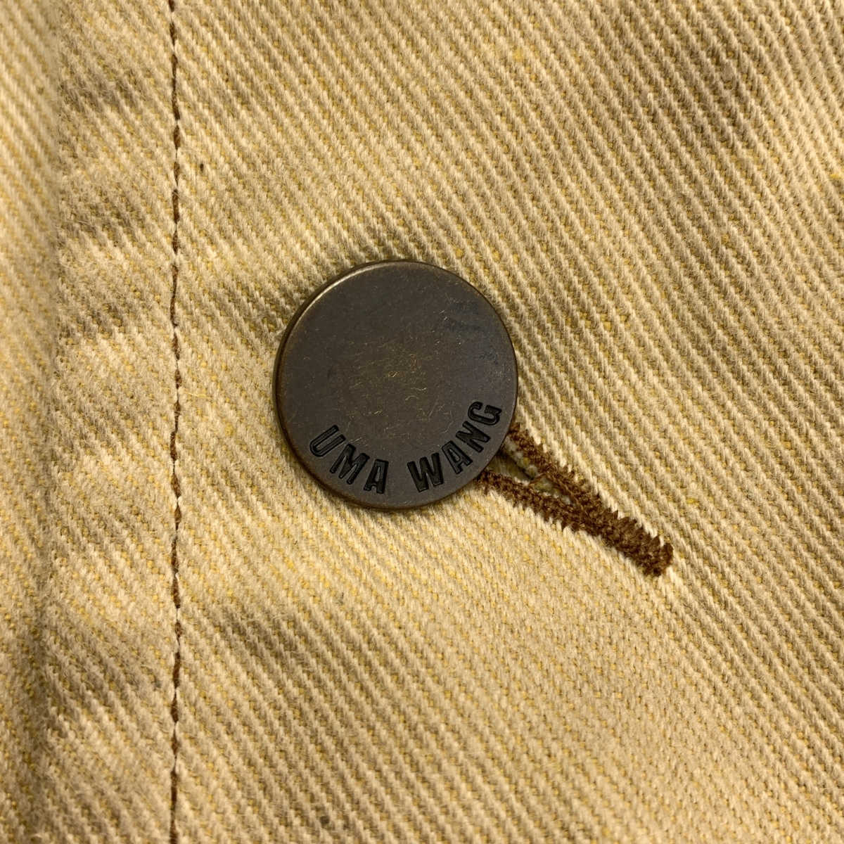 UMA WANG / ユマワン オーバーシルエット ロゴボタン ジャケット