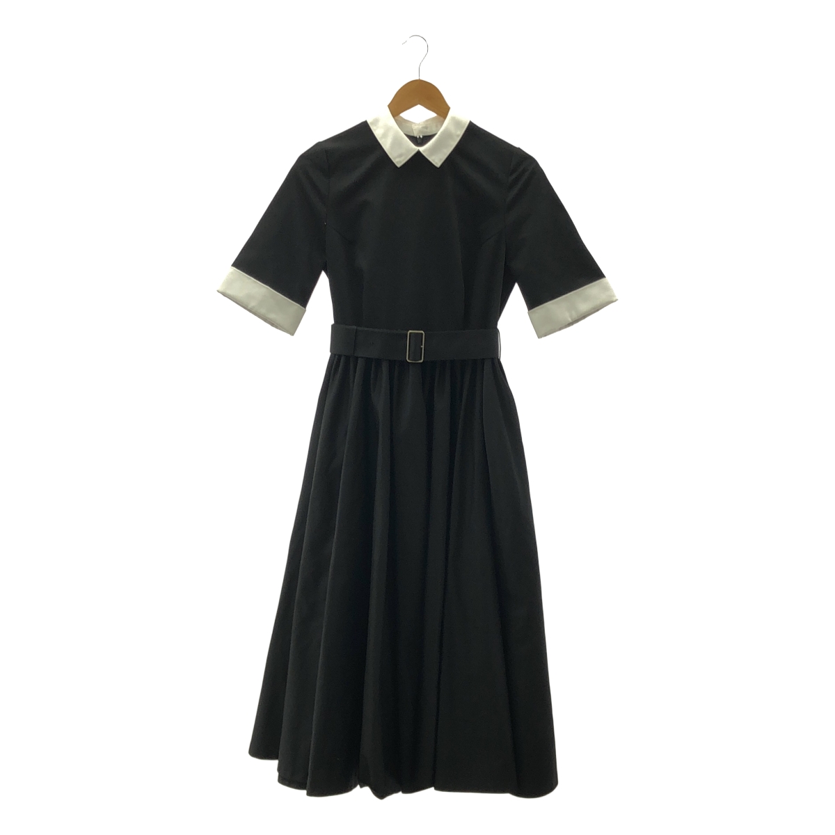 foufou / フーフー 【THE DRESS #22】bicolor one piece / ベルテッド バイカラー ギャザー ドレス ワンピース