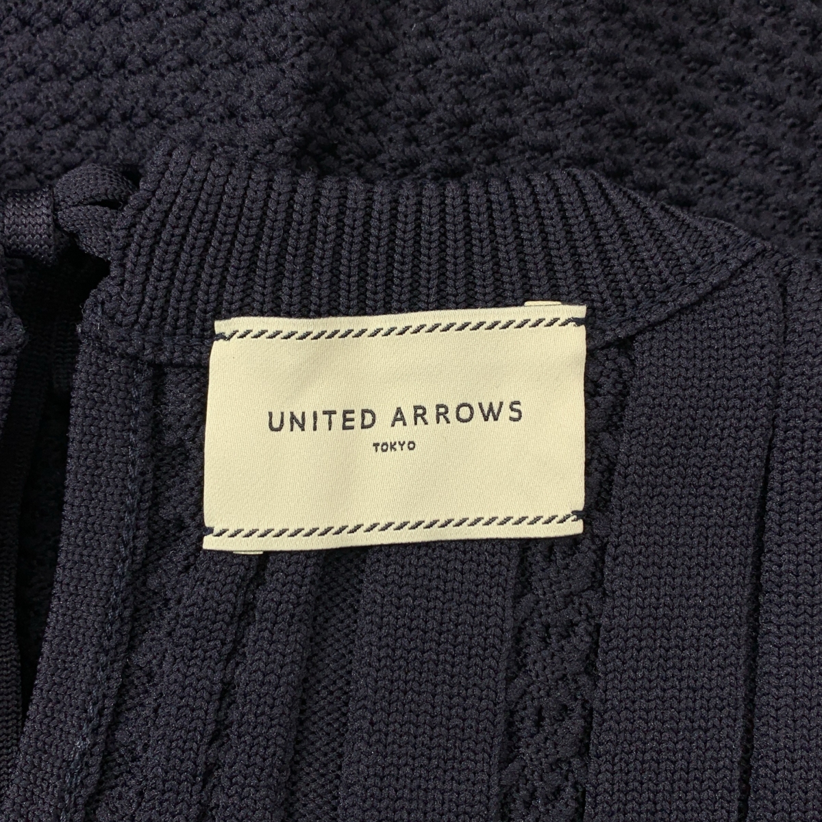 UNITED ARROWS / ユナイテッドアローズ ケーブル ペプラム ロングスリーブ ニット