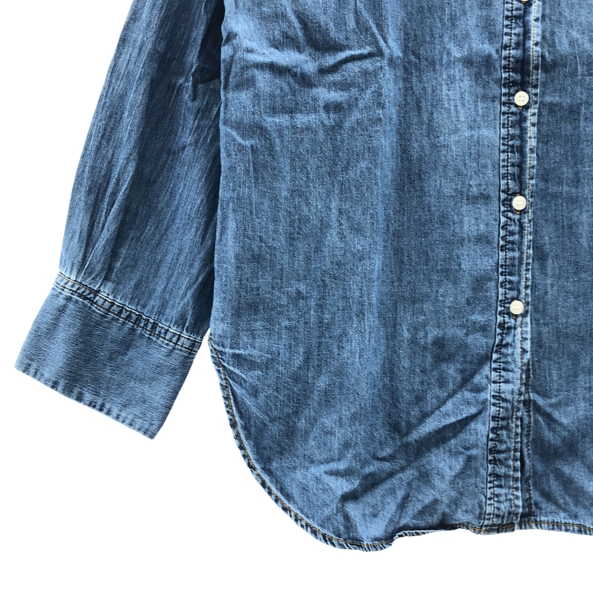 IENA / イエナ ライトオンス デニム ベーシックシャツ