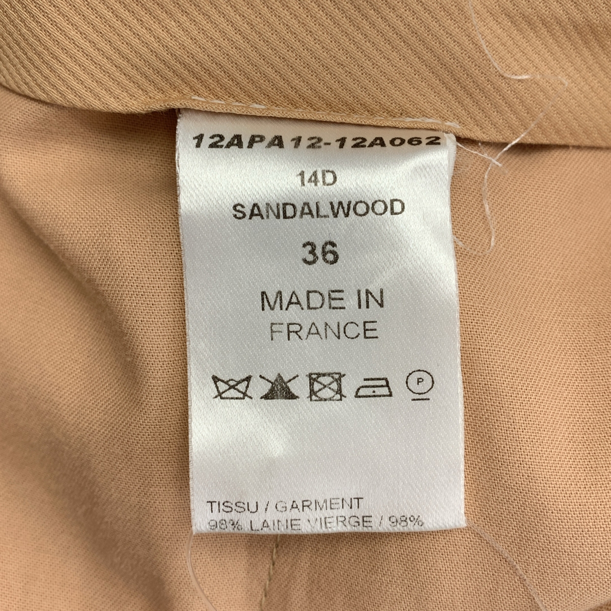 Chloe / クロエ ウール タック スラックス パンツ