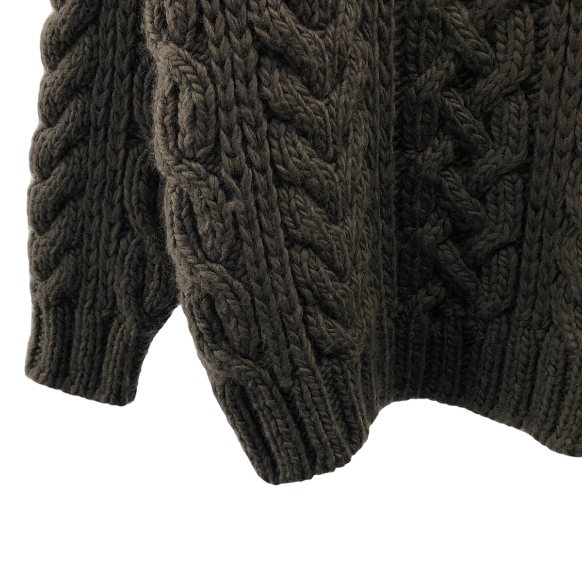 Graphpaper Big Cable Hand Knitブラック Graphpaper Big Cable Hand Knitブラック