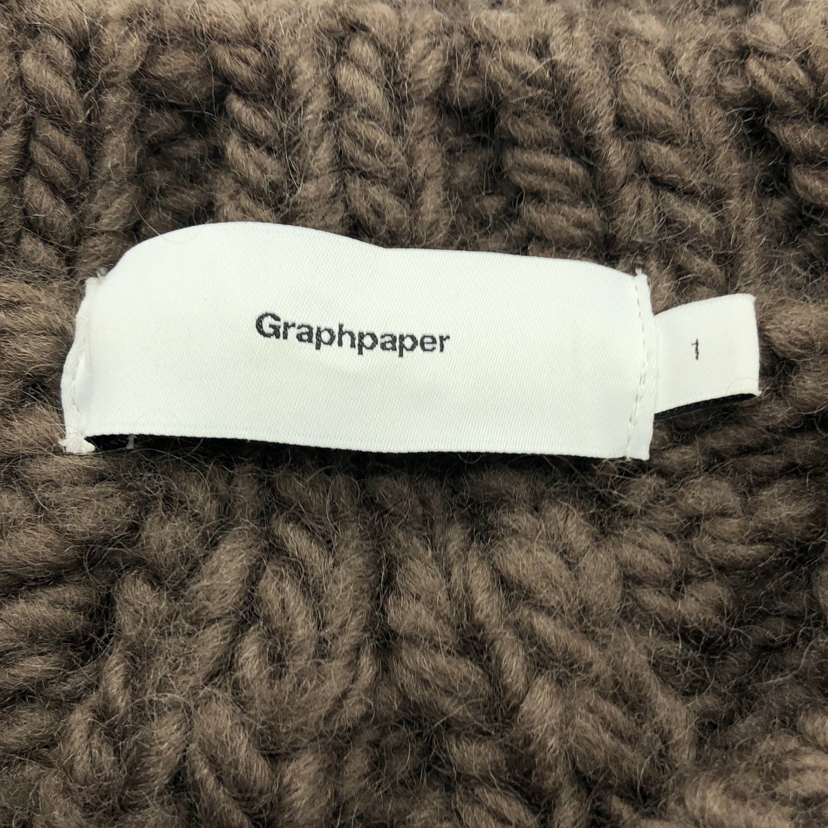 Graphpaper / グラフペーパー Big Cable Hand Knit ビッグケーブル ウール ハンドニット