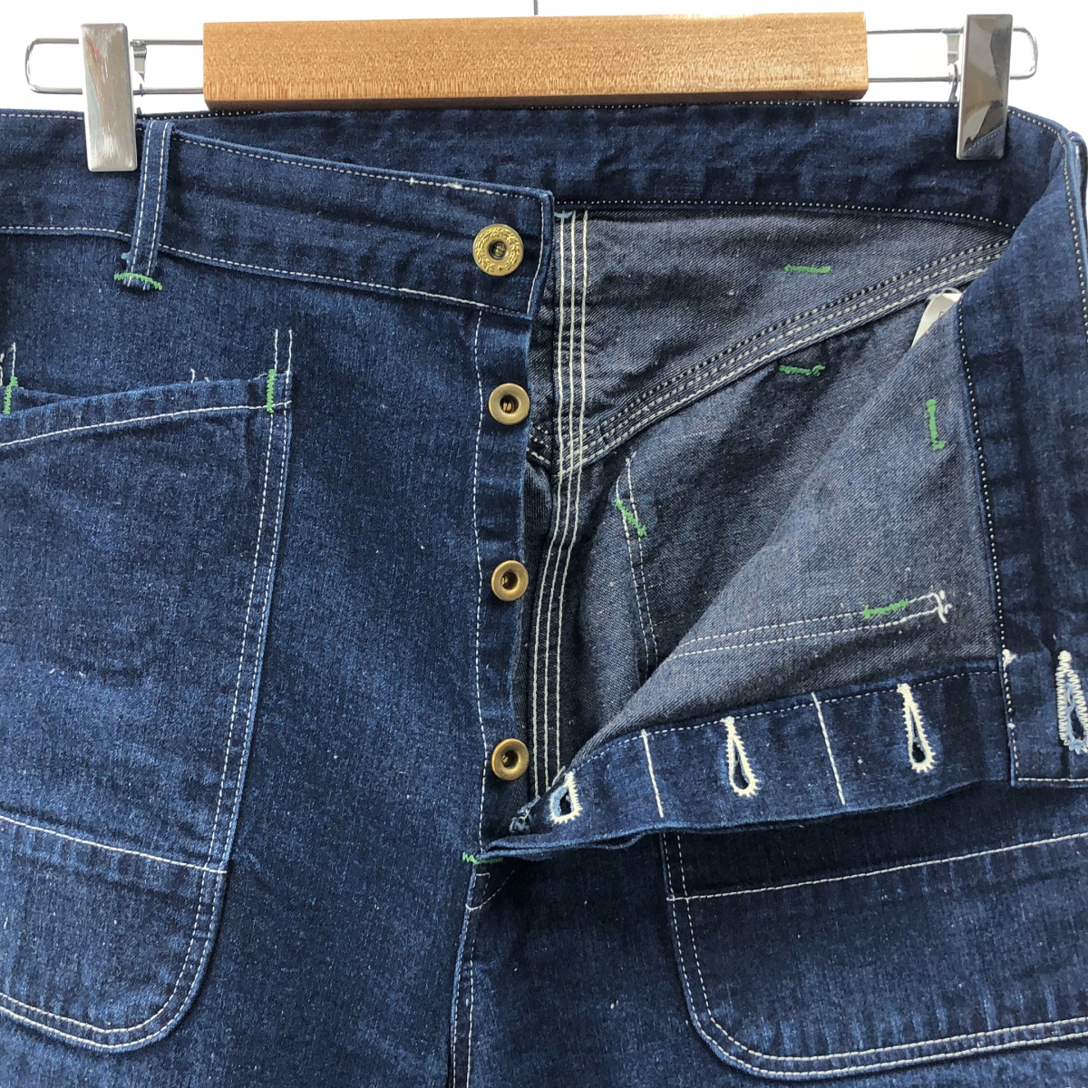 TCB JEANS / ティーシービージーンズ 針刺シンチバック デニム ペインターパンツ