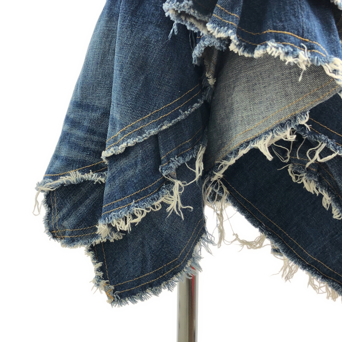 JUNYA WATANABE COMME des GARCONS / ジュンヤワタナベ レイヤード カットオフ デニムスカート