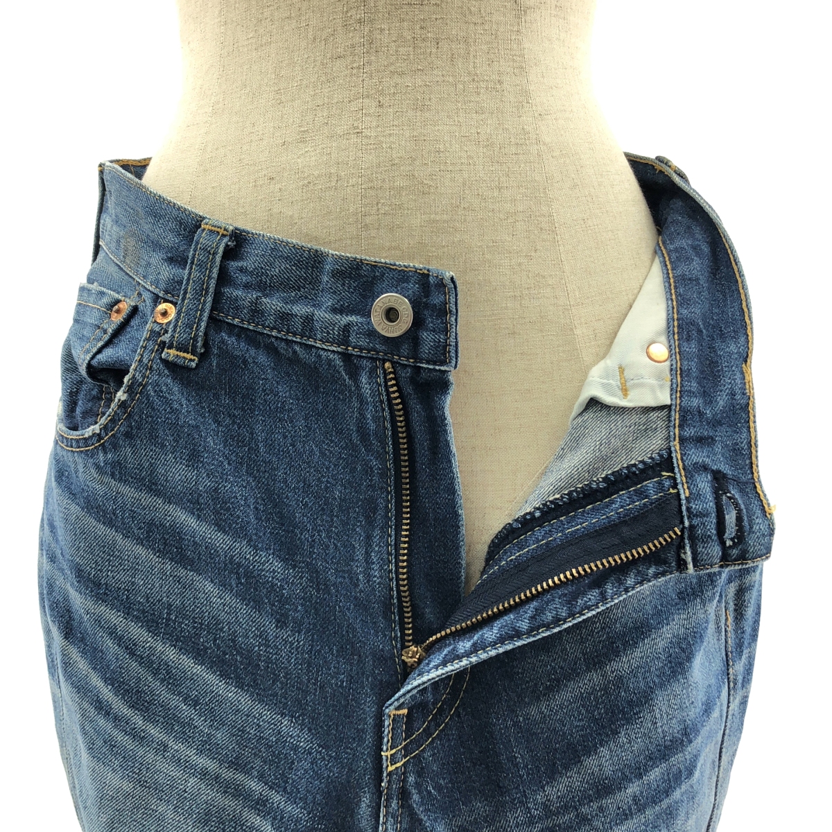 JUNYA WATANABE COMME des GARCONS / ジュンヤワタナベ レイヤード カットオフ デニムスカート