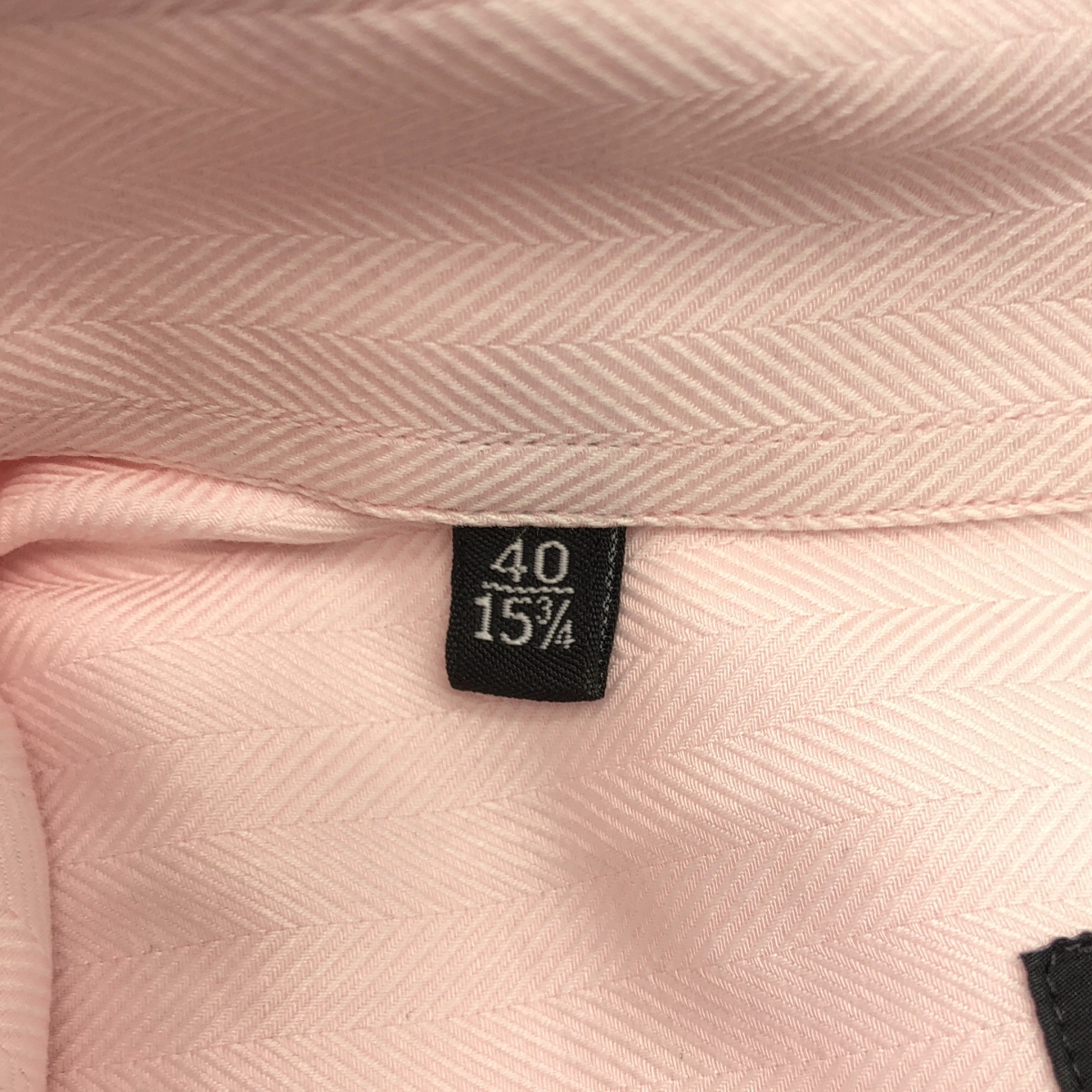 GUCCI / グッチ ヘリンボーン ロゴボタン ビッグカラー ドレスシャツ