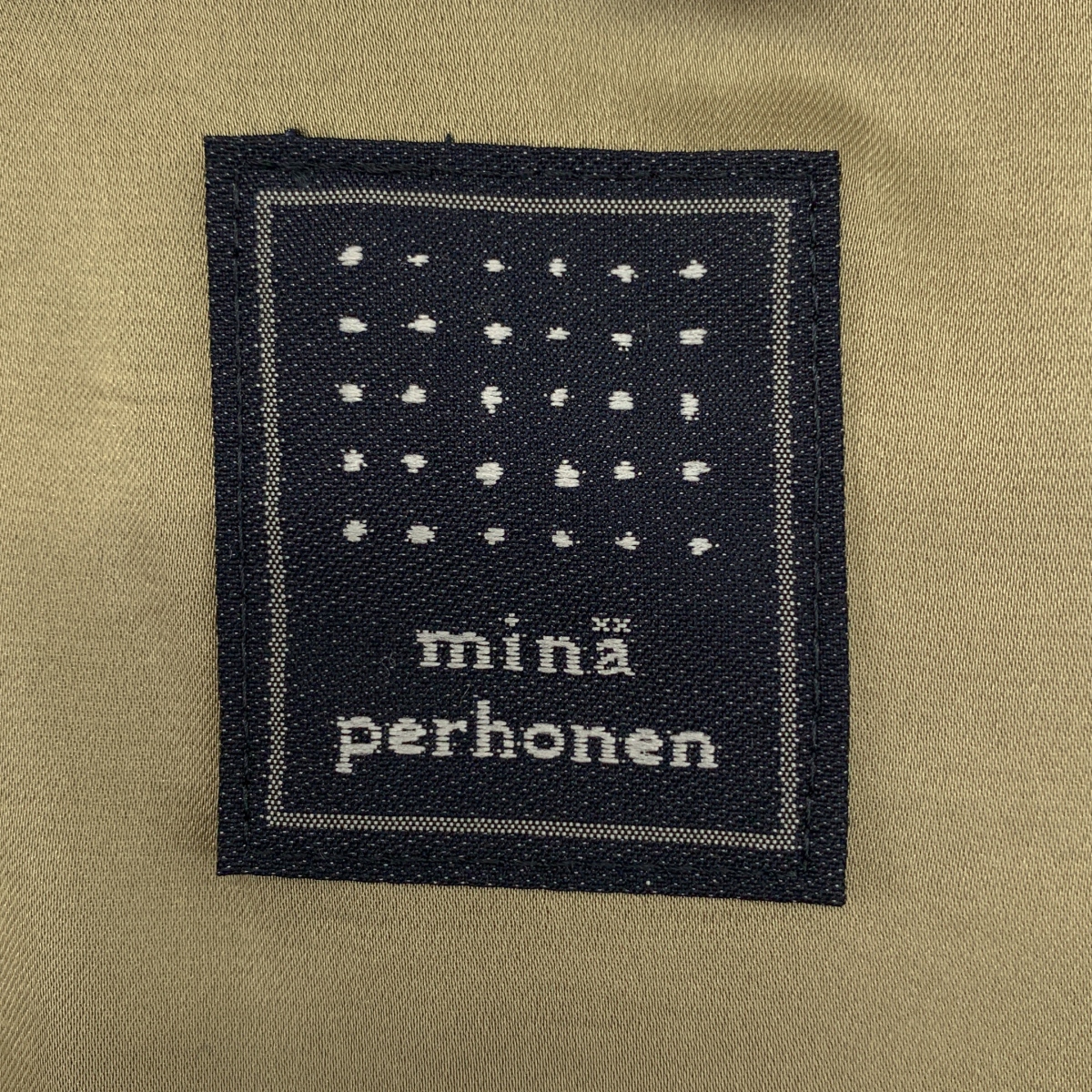 mina perhonen / ミナペルホネン imagine ウールメルトン 総柄 ワイド ノースリーブワンピース