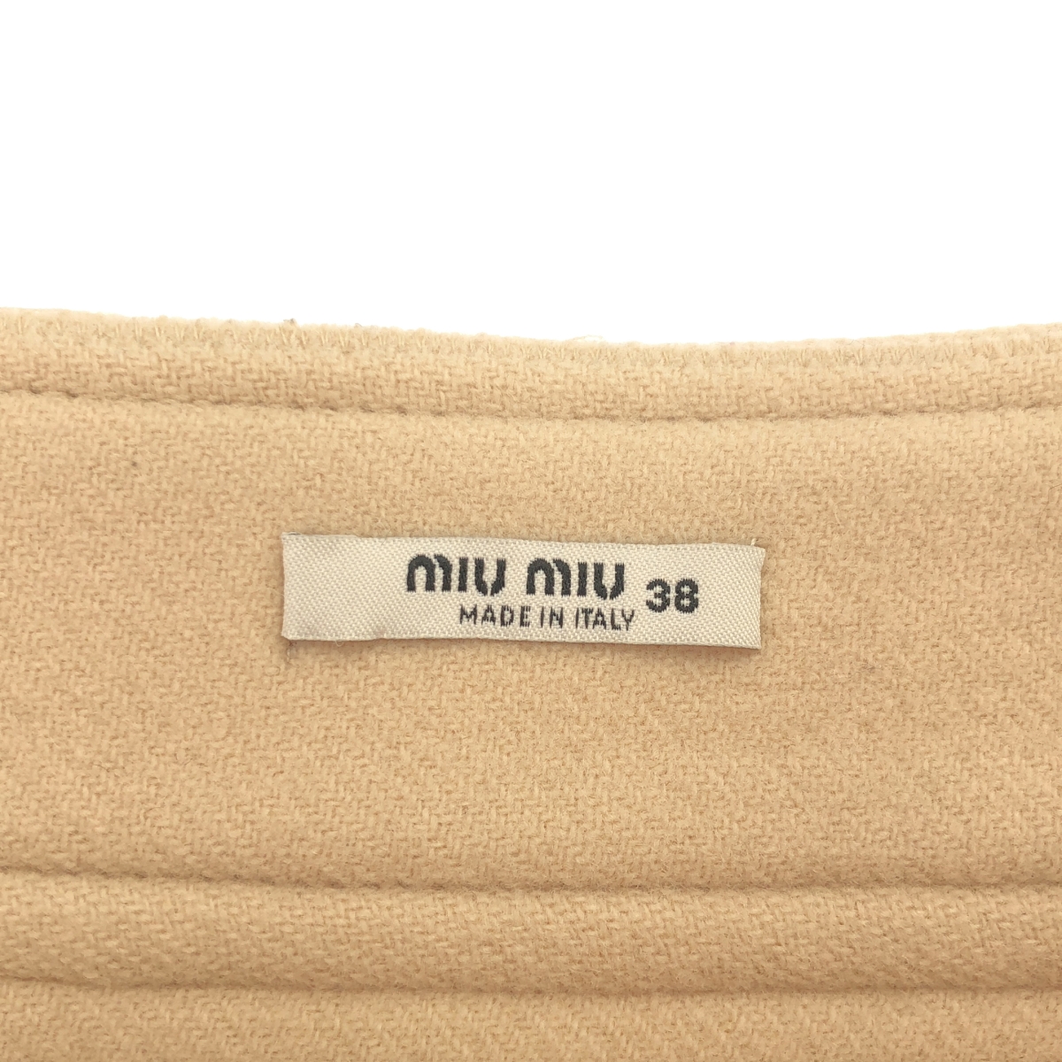 miu miu / ミュウミュウ フラワーボタン ウール スカート