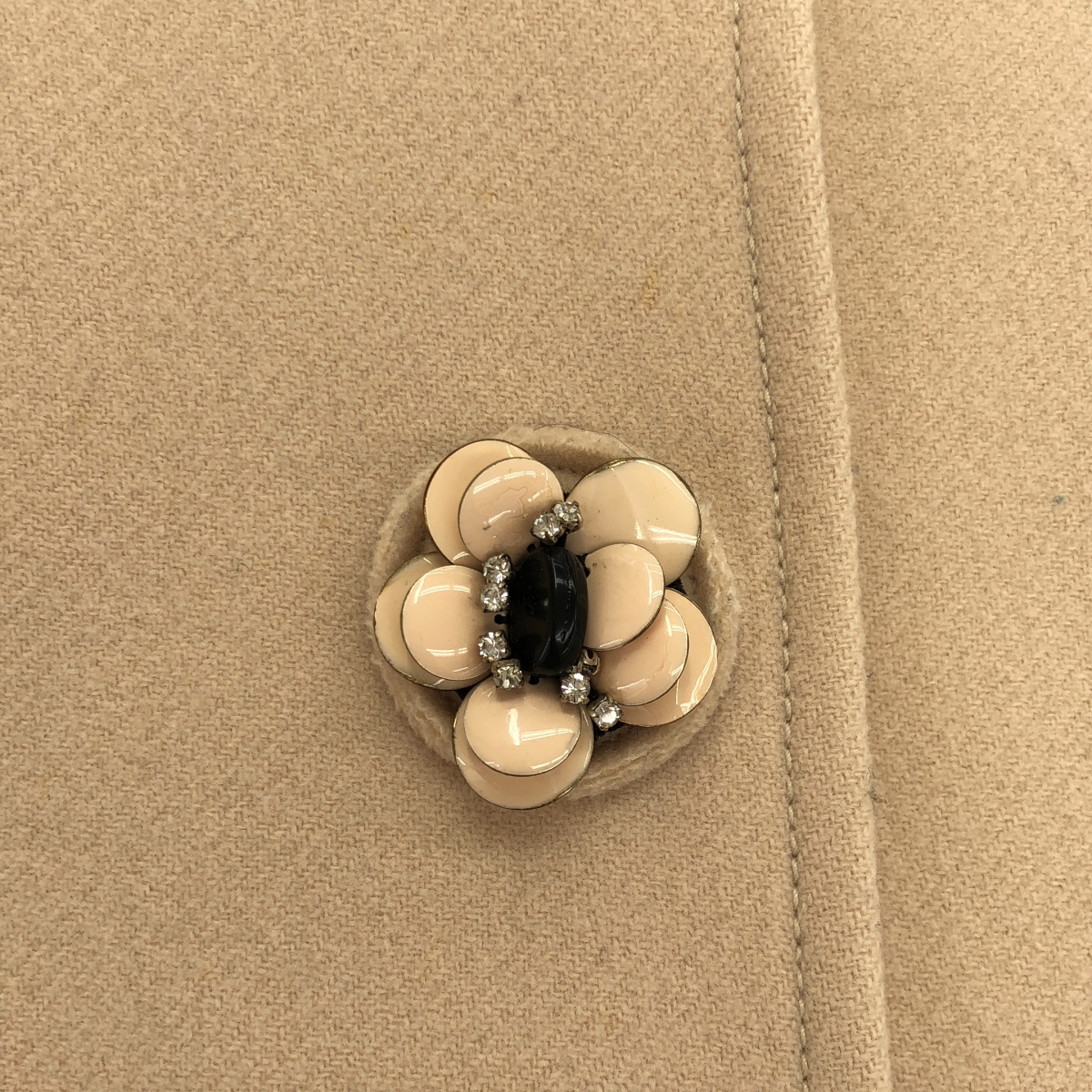 miu miu / ミュウミュウ フラワーボタン ウール スカート