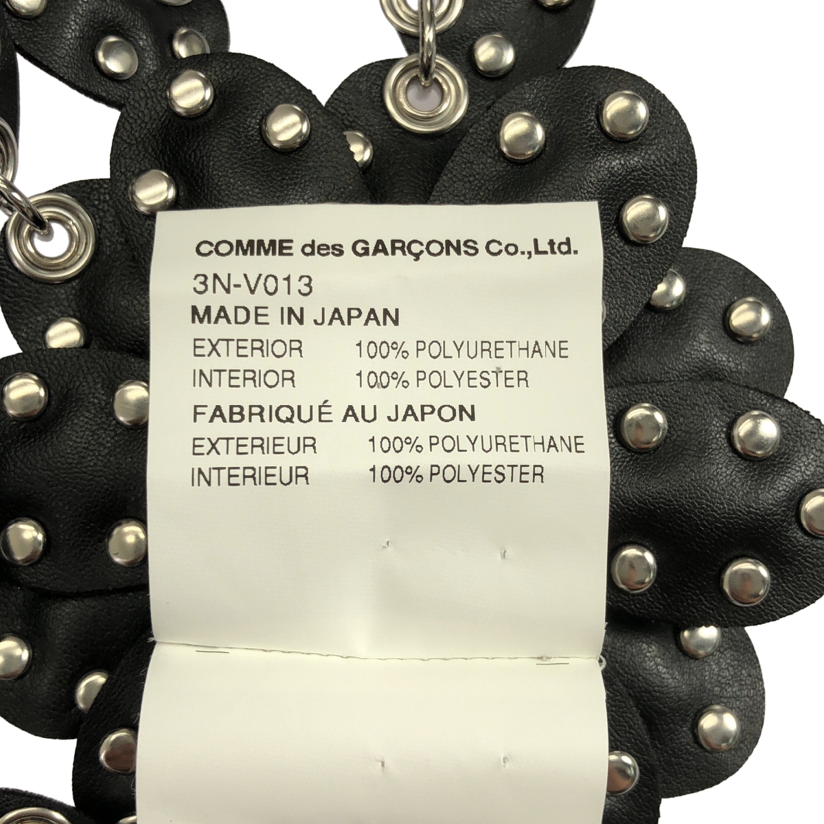 noir kei ninomiya / ノワールケイニノミヤ フェイクレザー スタッズ フラワーハーネス